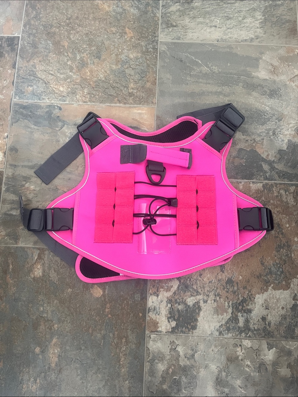 ROSE RED TACTICAL DOG HARNESS – XL
